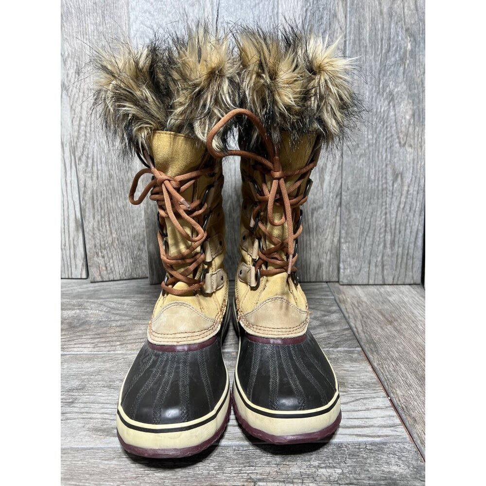 Sorel Joan of Artctic Boots Insulated WaterProof Suede Snow Duck Rubber Tall 11 - Picture 3 of 10